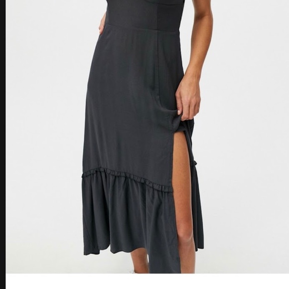 Charcoal Grey Midi Dress by Urban Outfitters - Picture 2 of 2